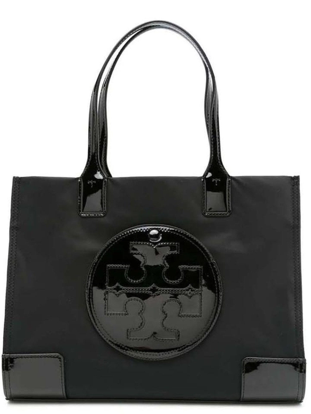 Tory Burch Black Patent Ella Tote
